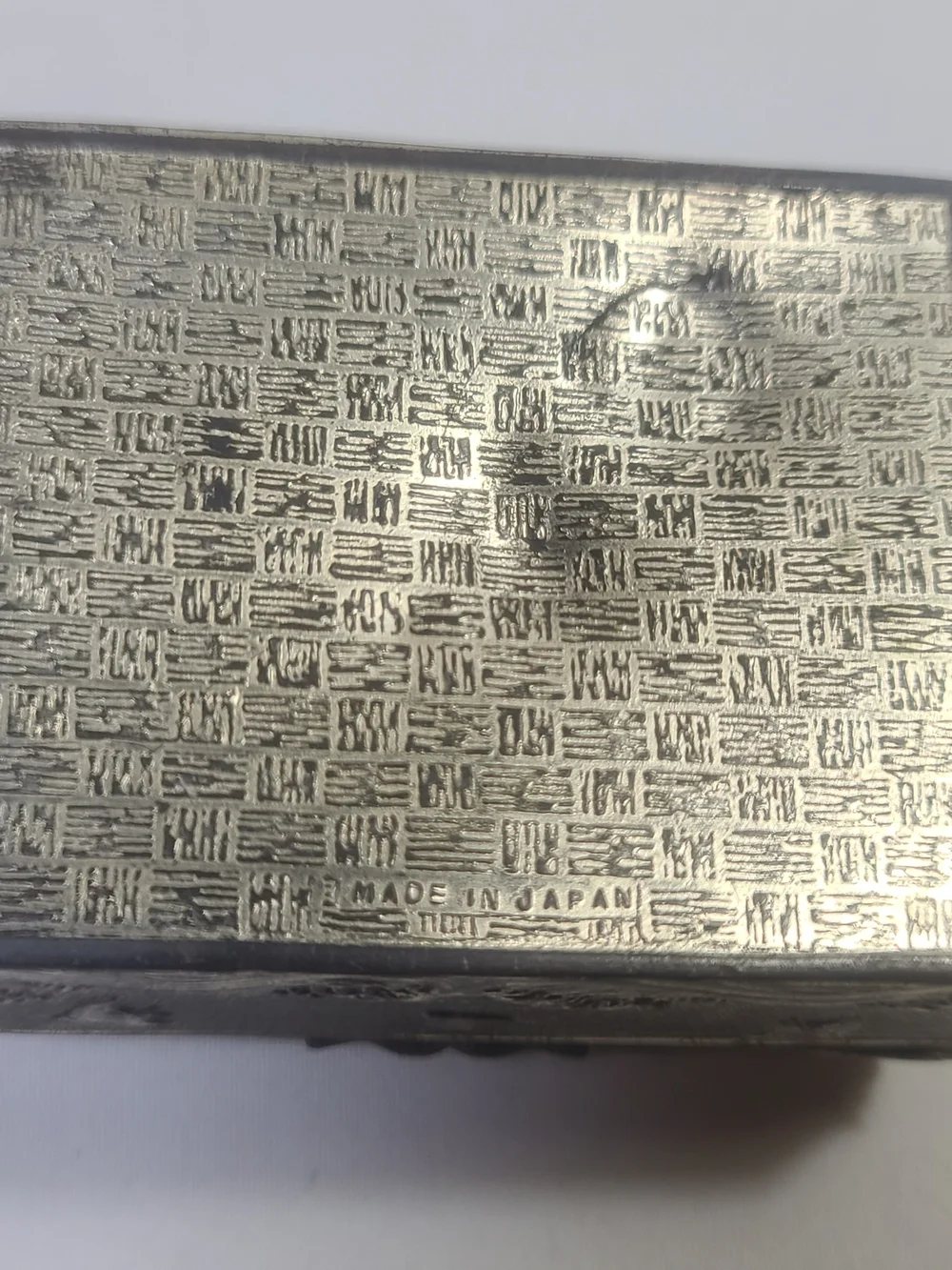 Vintage Dragon Japanese Metal Jewelry Trinket Box